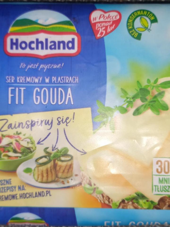 Zdjęcia - Hochland Ser kremowy Fit Gouda w plastrach 130 g