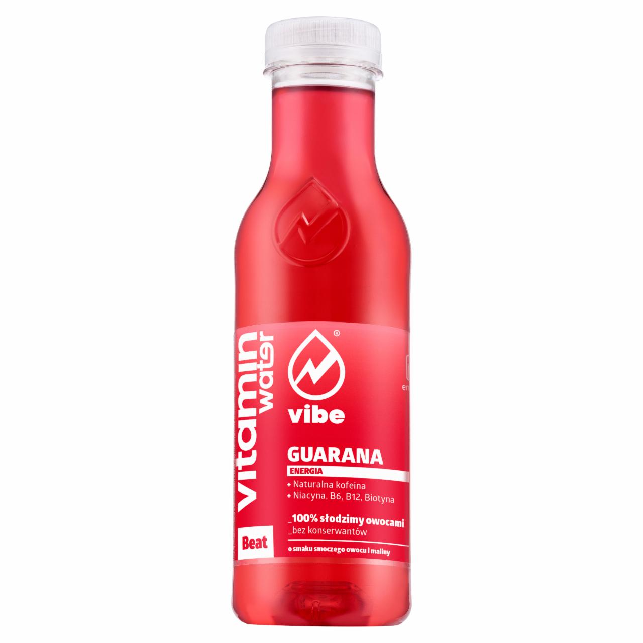 Zdjęcia - Vibe Vitamin Water Beat Guarana Napój niegazowany 444 ml