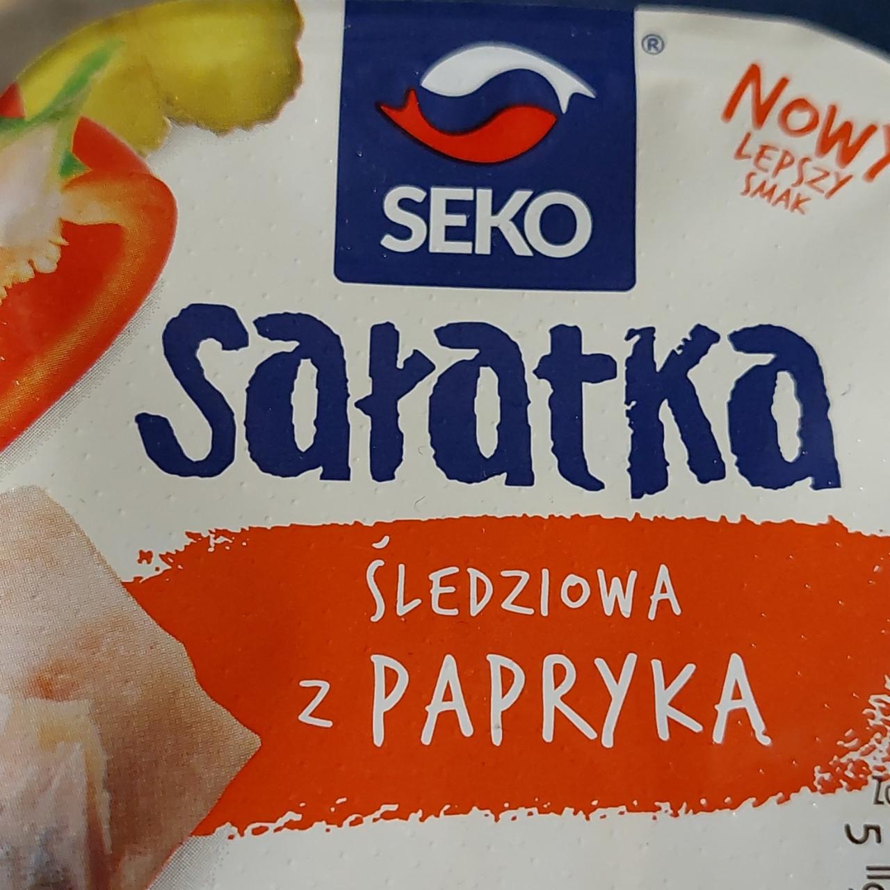 Zdjęcia - Salatka śledziowa z papryką Seko