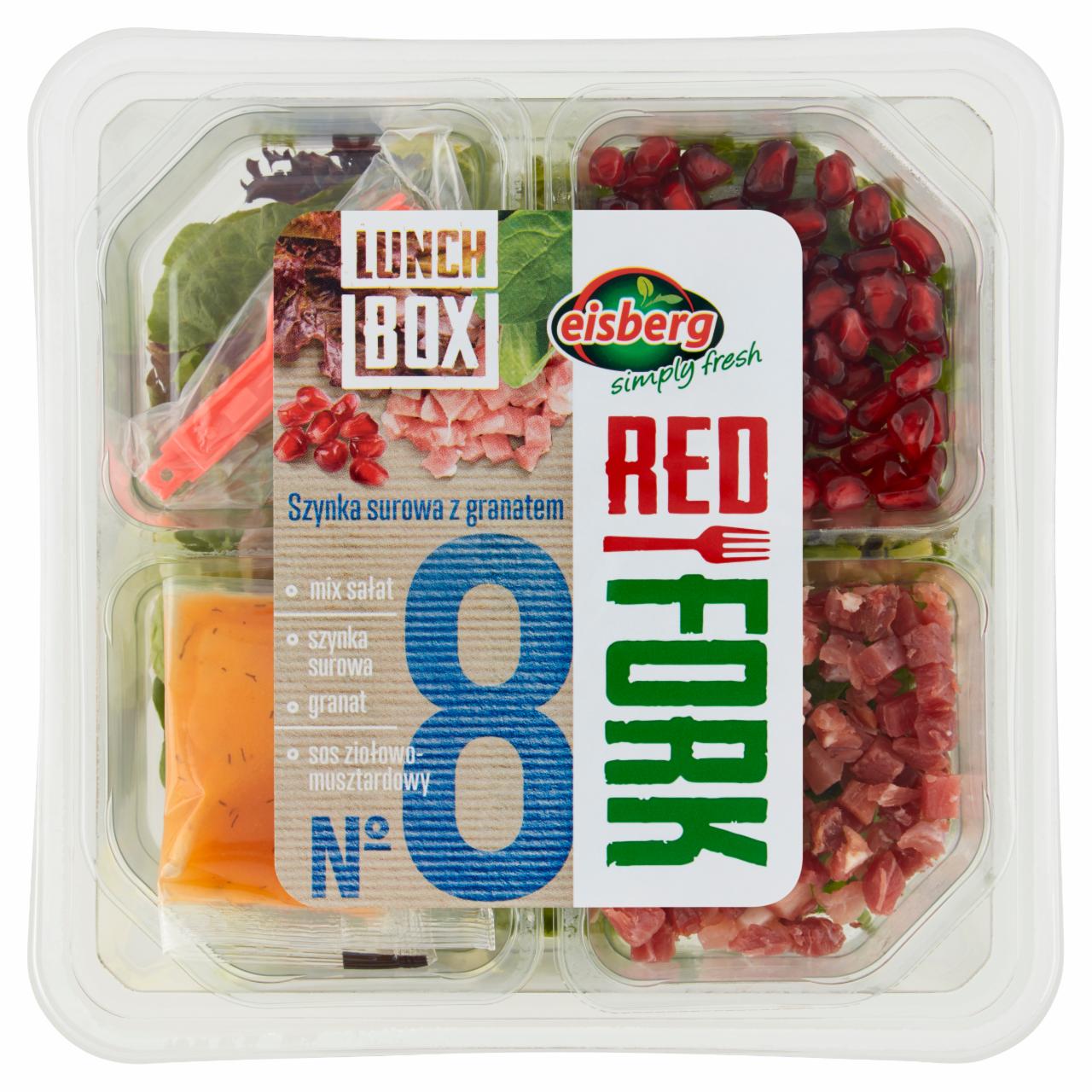 Zdjęcia - Eisberg Red Fork Lunch Box No 8 Sałatka szynka surowa z granatem 110 g