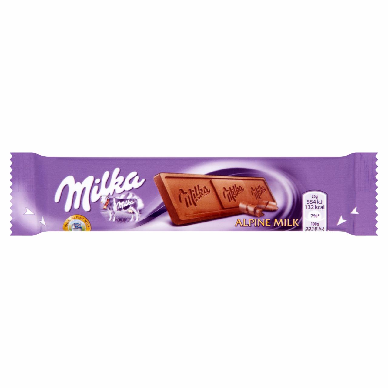 Zdjęcia - Milka Czekolada Alpine Milk 25 g