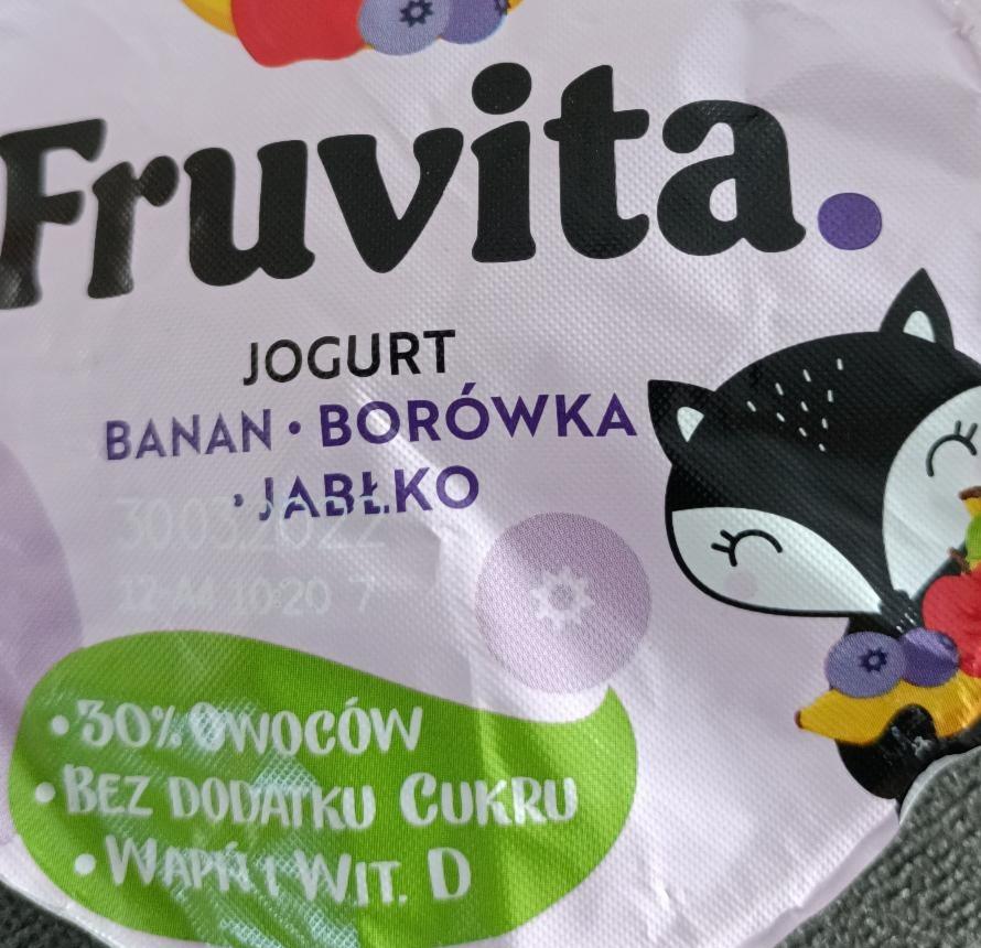 Zdjęcia - Fruvita jogurt dla dzieci banan borówka jabłko