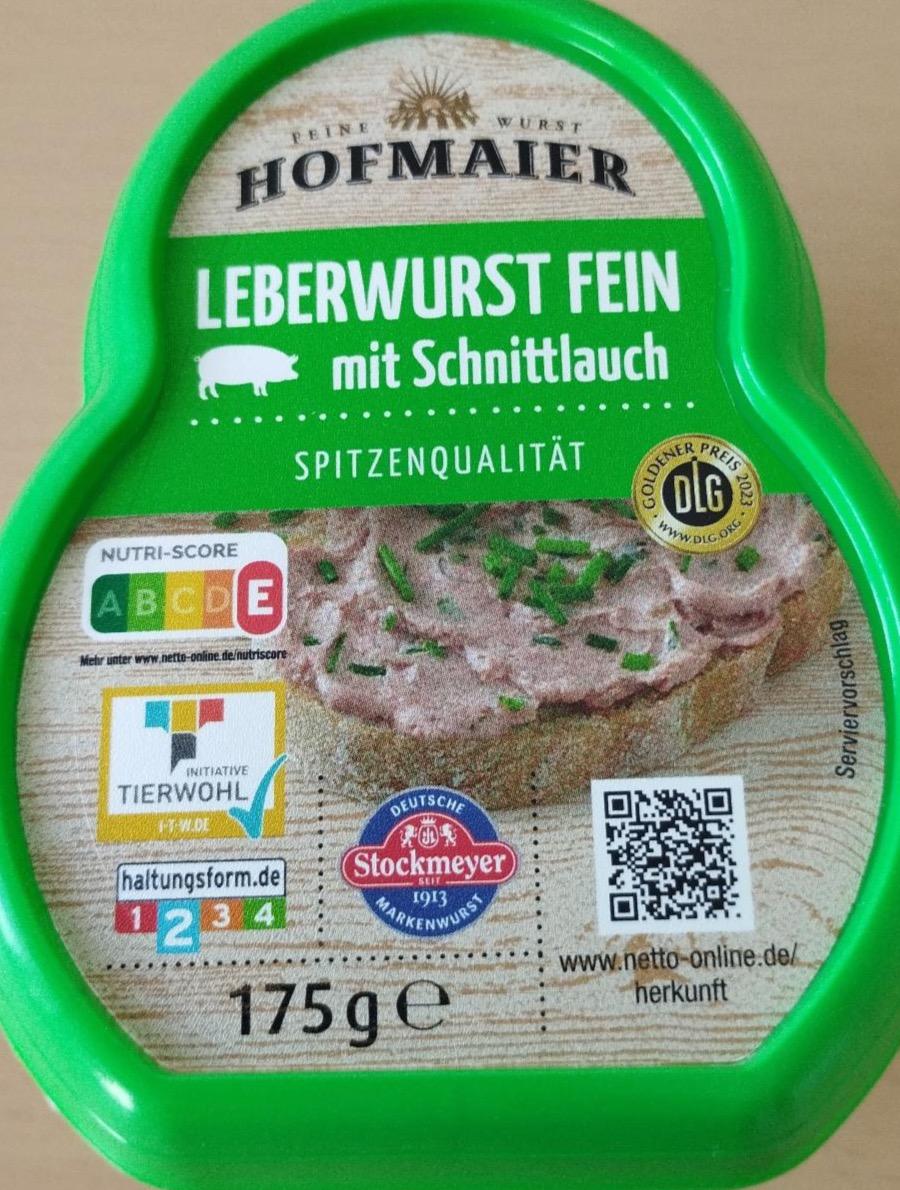 Zdjęcia - Leberwurst fein mi Schnittlauch Hofmaier