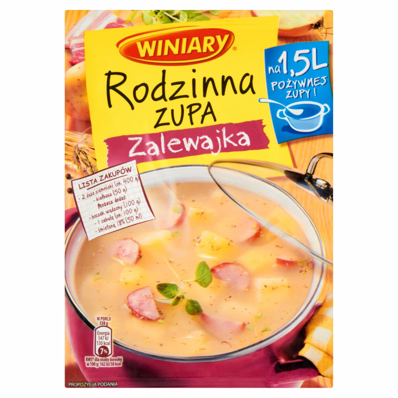 Zdjęcia - Winiary Rodzinna zupa Zalewajka 76 g