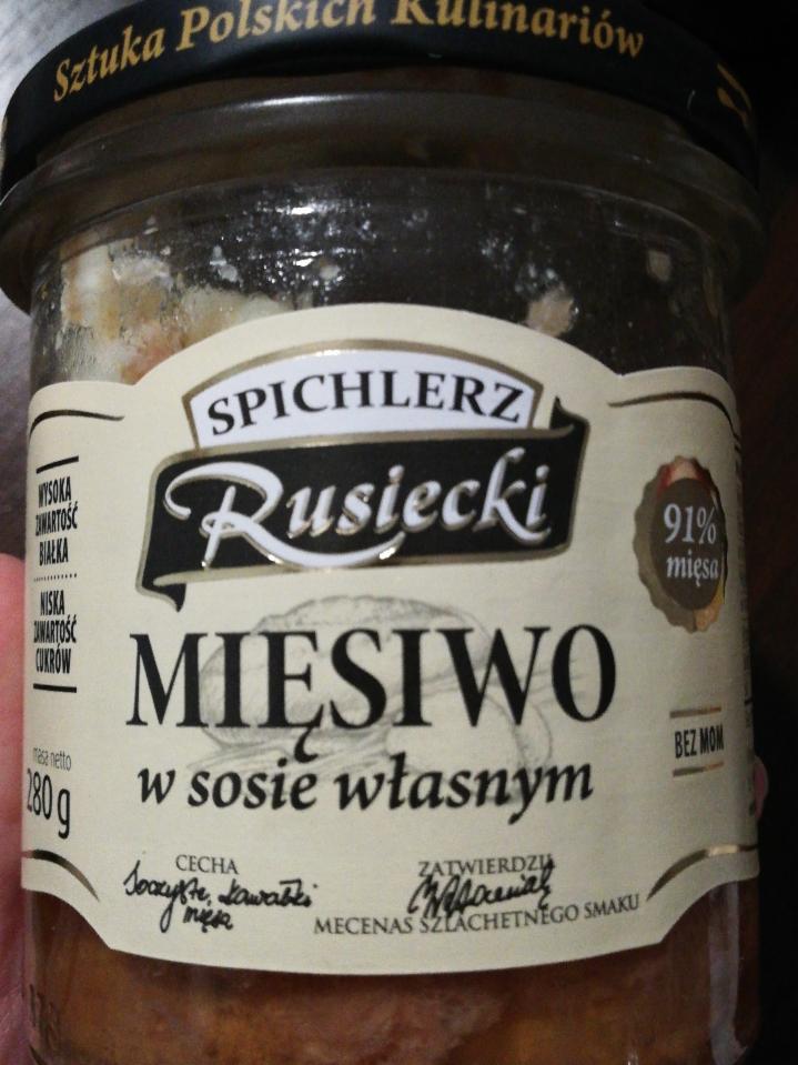 Zdjęcia - Mięsiwo w sosie własnym 91% mięso Spichlerz Rusiecki