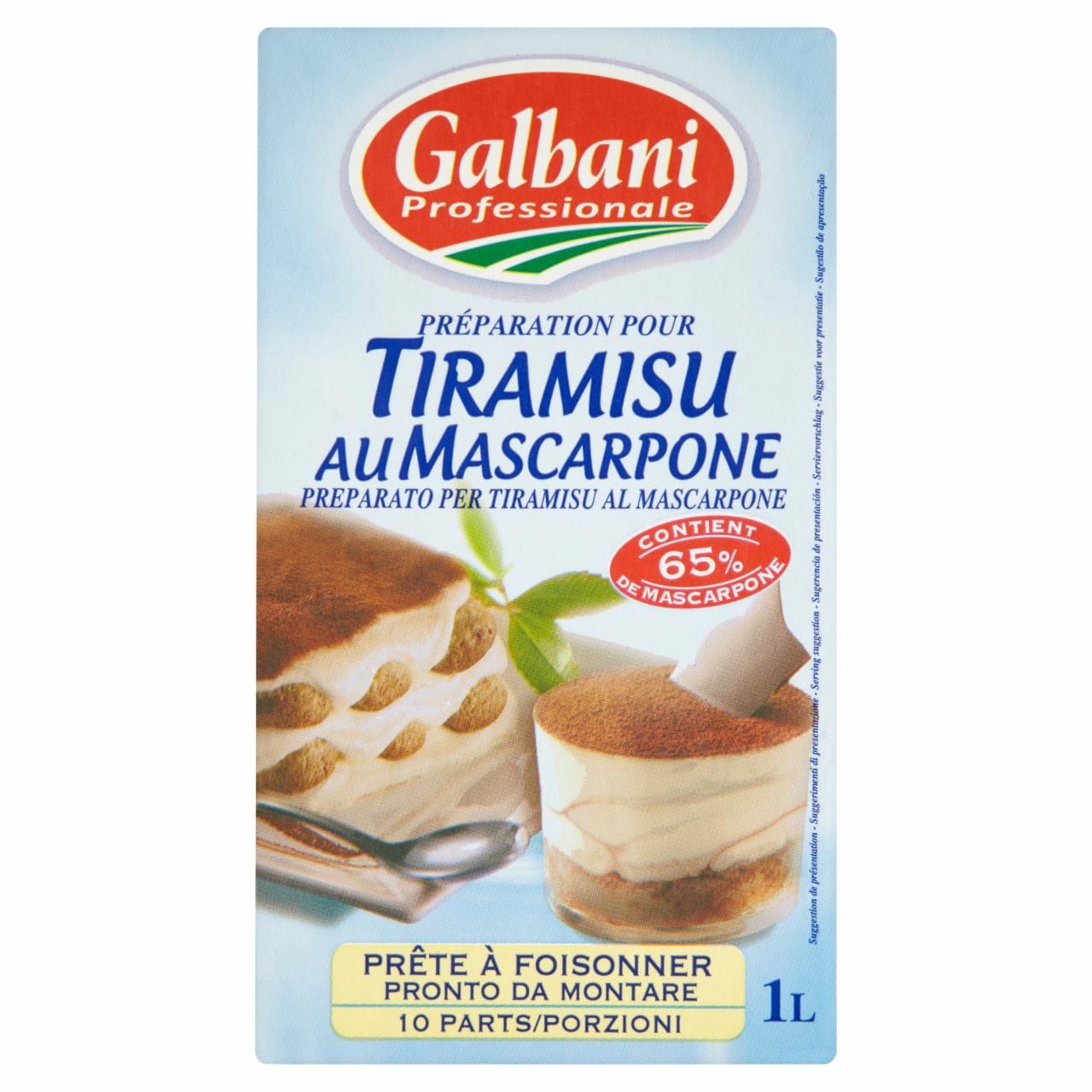 Zdjęcia - Galbani Mieszanka do przygotowania deseru Tiramisu 1 l