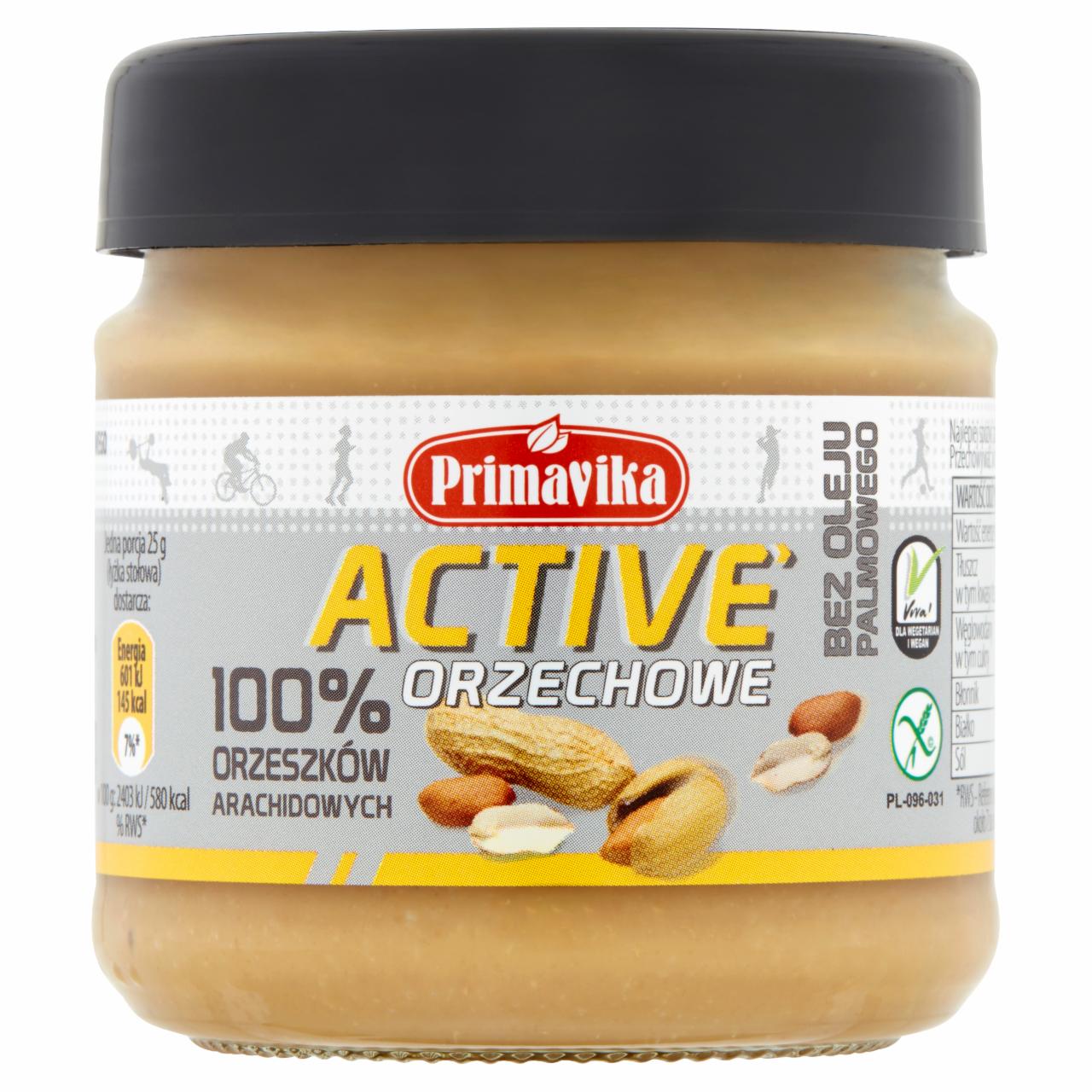 Zdjęcia - Primavika Active Pasta orzechowa 185 g