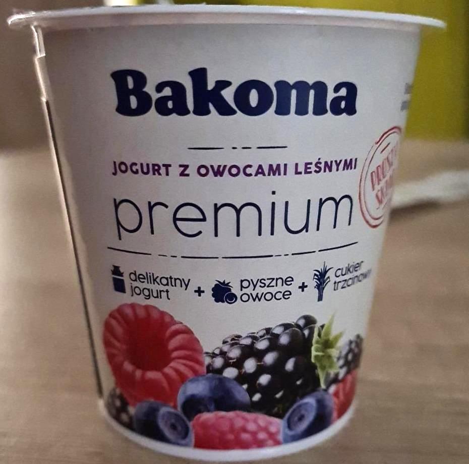Zdjęcia - Premium Jogurt z owocami leśnymi Bakoma