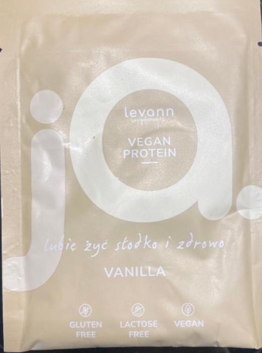 Zdjęcia - Wegańska odżywka białkowa o smaku waniliowym Levann