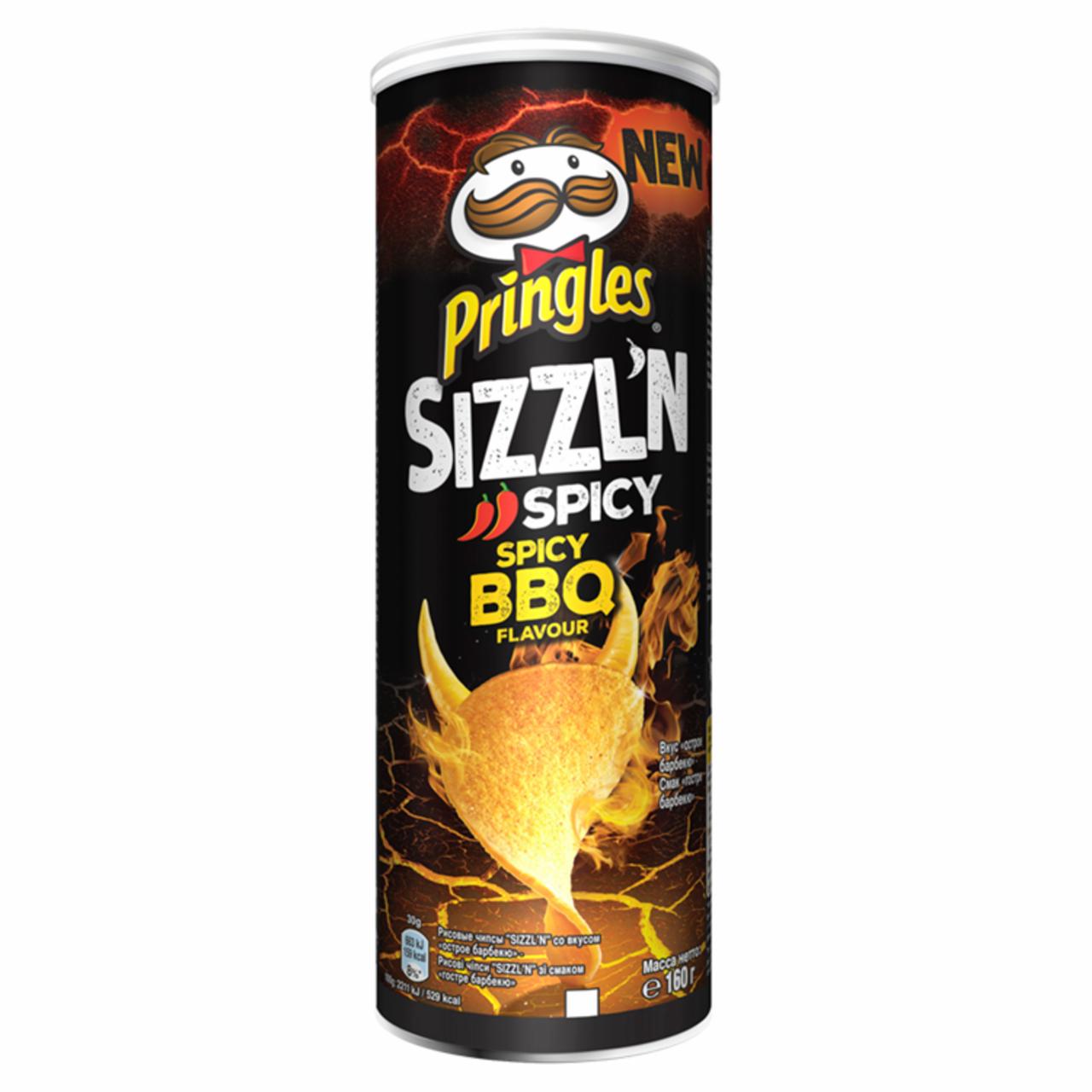 Zdjęcia - Pringles Sizzl'n Spicy BBQ Przekąska 160 g