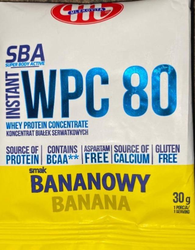 Zdjęcia - Super Body Active WPC 80 Koncentrat białek serwatkowych smak bananowy Mlekovita