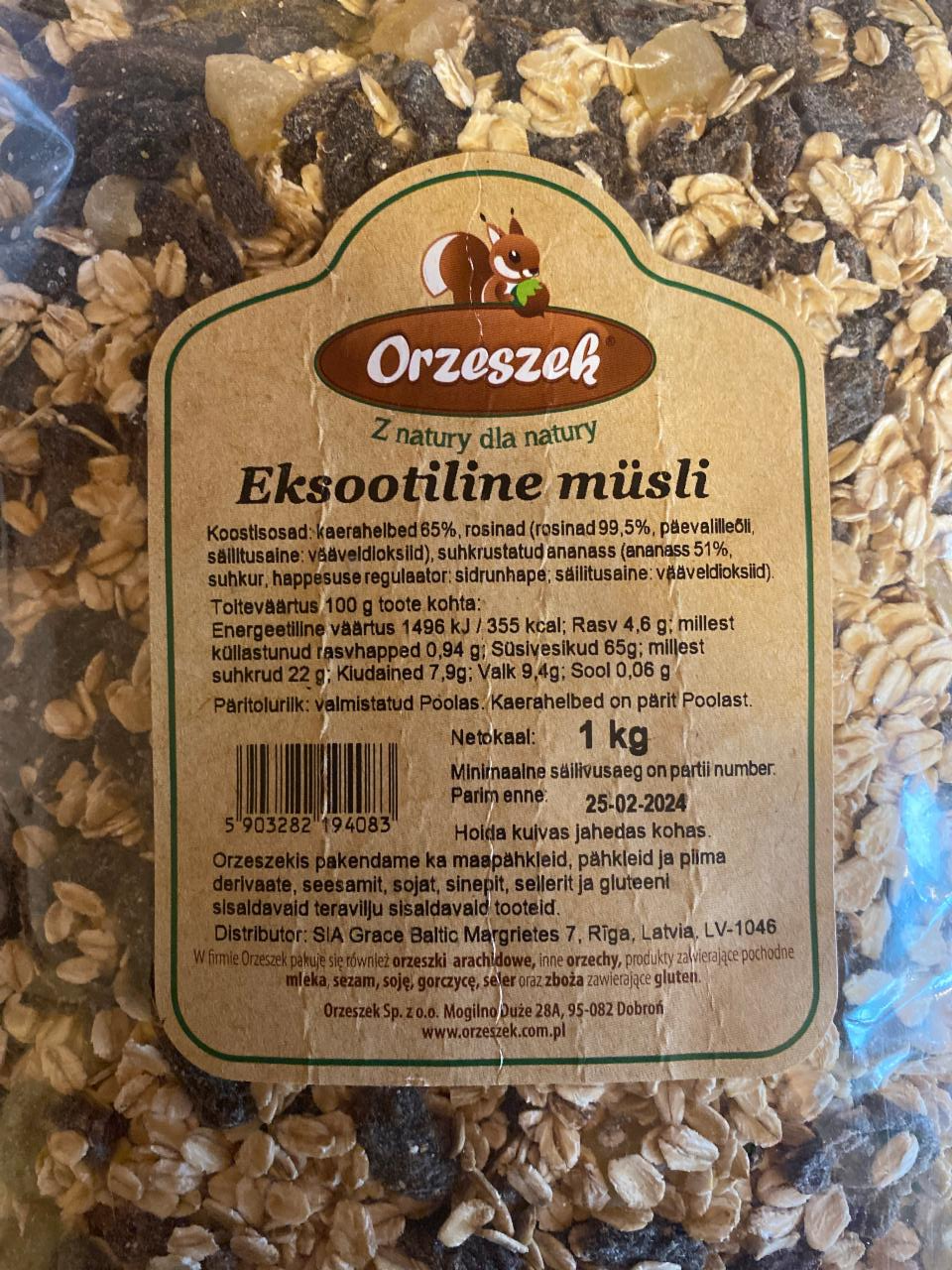 Zdjęcia - Musli egzotyczne Orzeszek