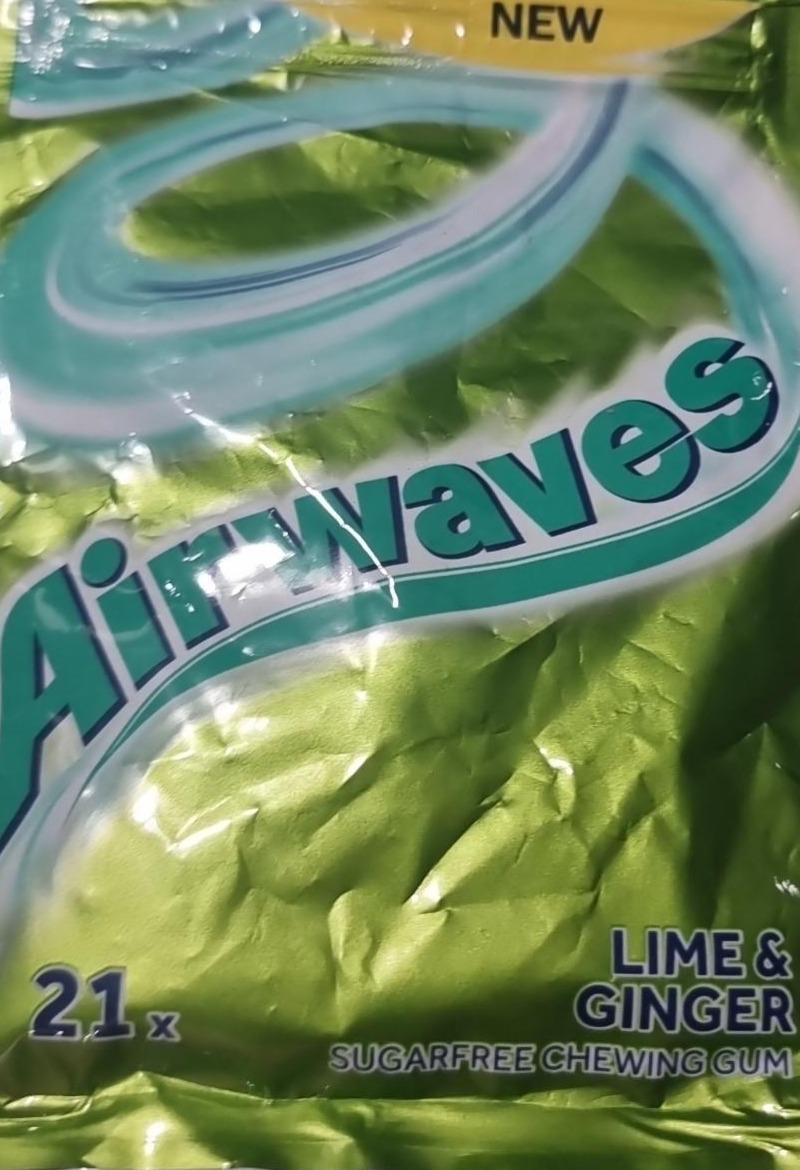 Zdjęcia - Airwaves Lime & Ginger Bezcukrowa guma do żucia 29 g (21 sztuk)