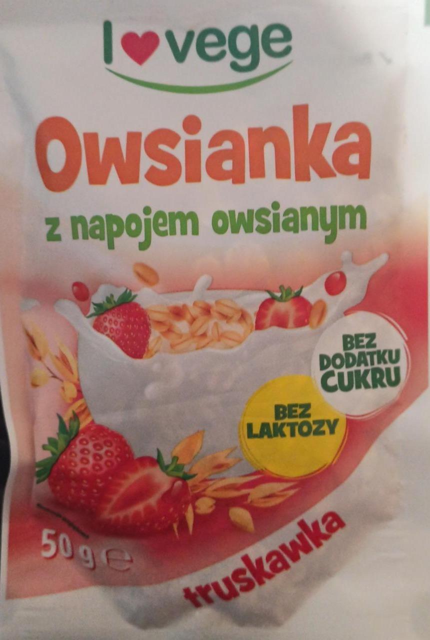 Zdjęcia - owsianka z napojem owsianym I love vege