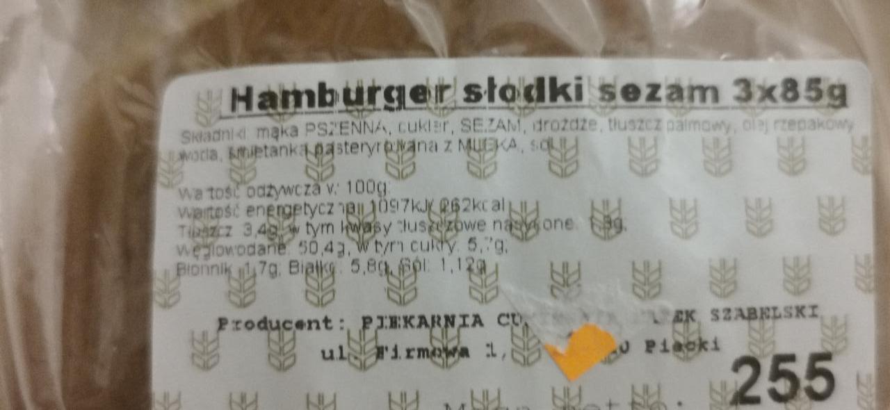 Zdjęcia - Bułka hamburger słodki sezam