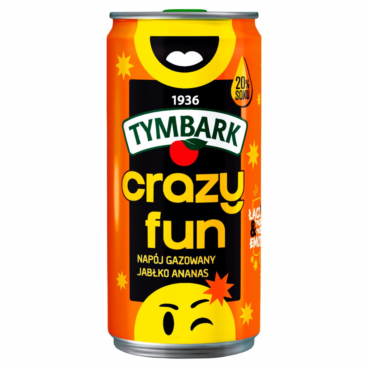 Zdjęcia - Tymbark Crazy Fun Napój gazowany jabłko ananas 200 ml