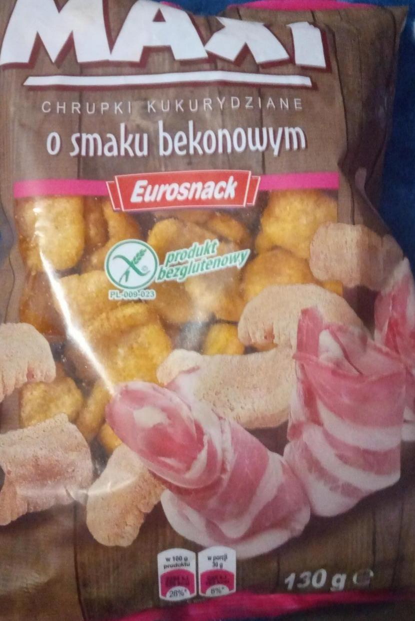 Zdjęcia - chrupki kukurydziane o smaku bekonowym Maxi