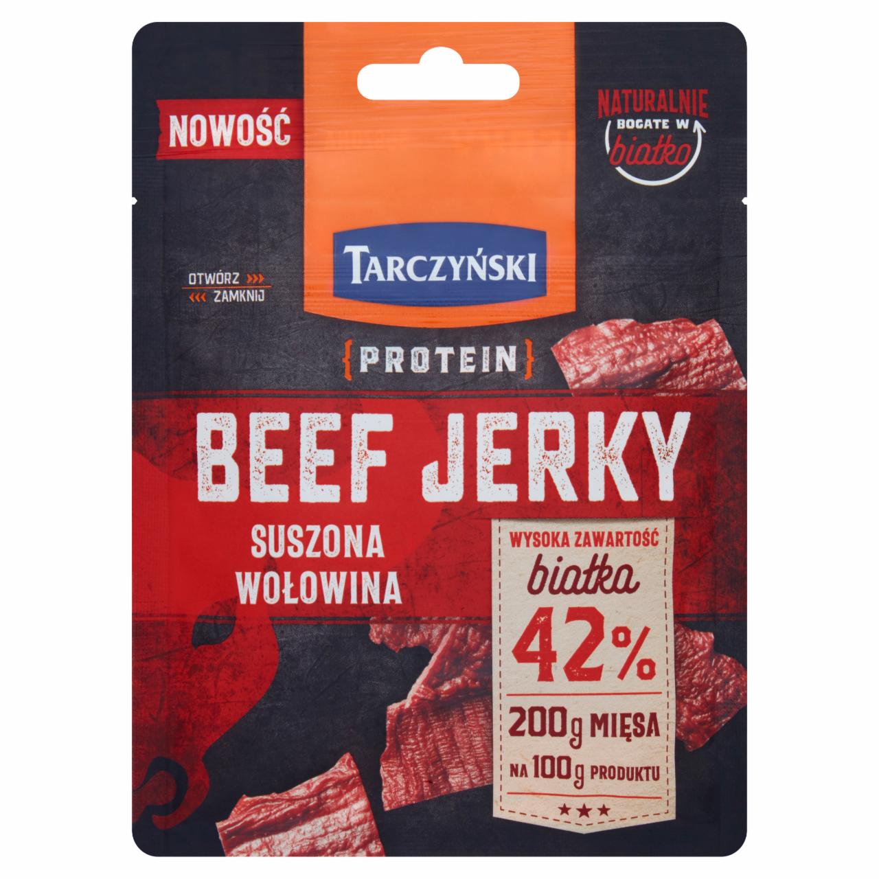 Zdjęcia - Tarczyński Protein Beef Jerky Suszona wołowina 25 g