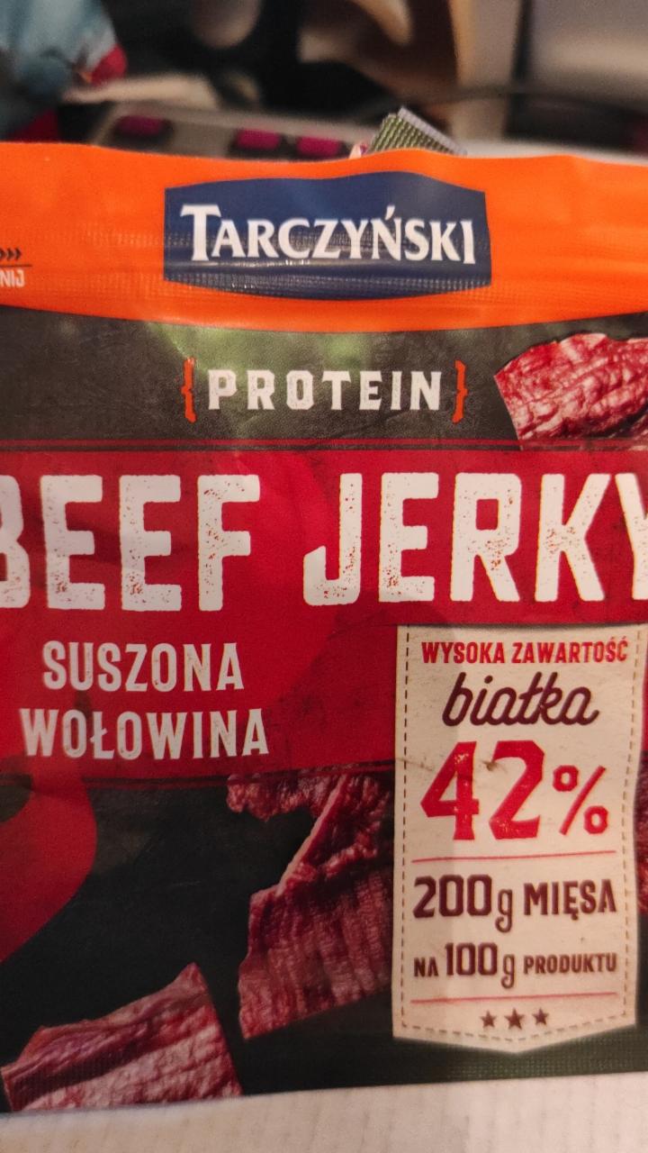 Zdjęcia - Tarczyński Protein Beef Jerky Suszona wołowina 25 g