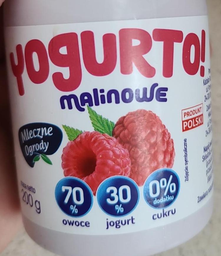 Zdjęcia - Jogurt pitny malinowy Yogurto!