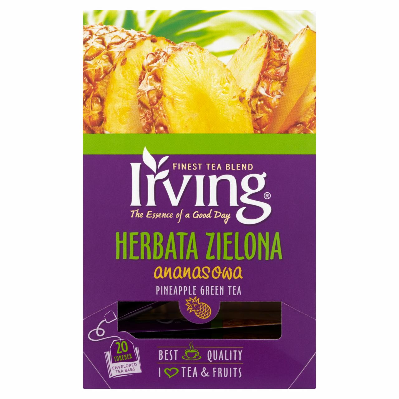 Zdjęcia - Irving Herbata zielona ananasowa 30 g (20 torebek)