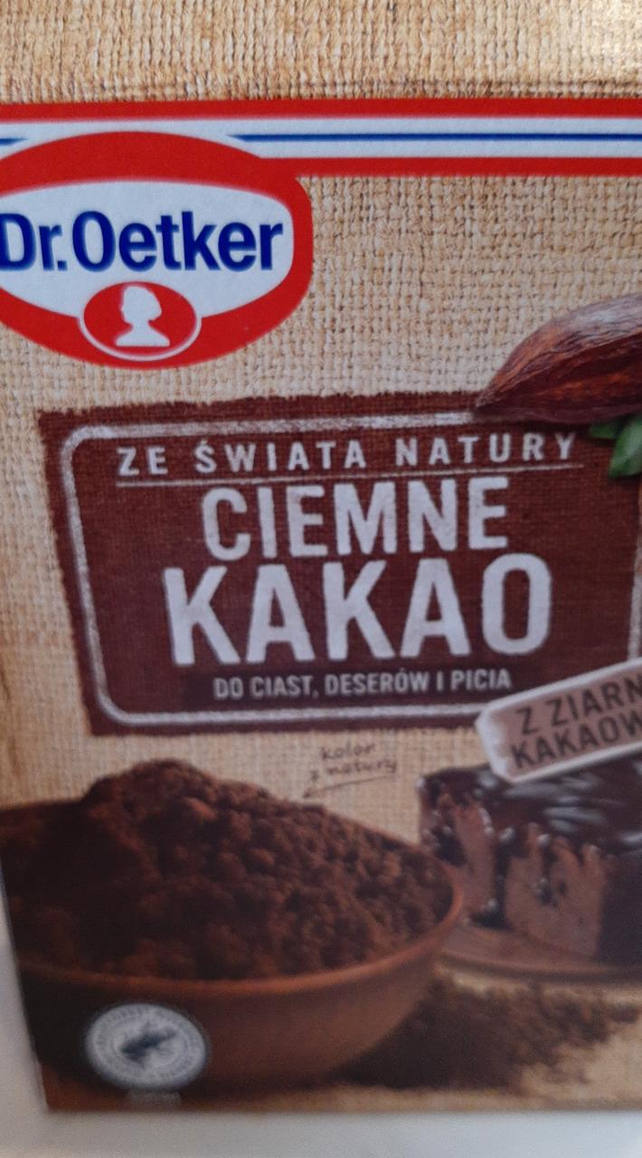 Zdjęcia - Dr. Oetker Ze świata natury Ciemne kakao 85 g