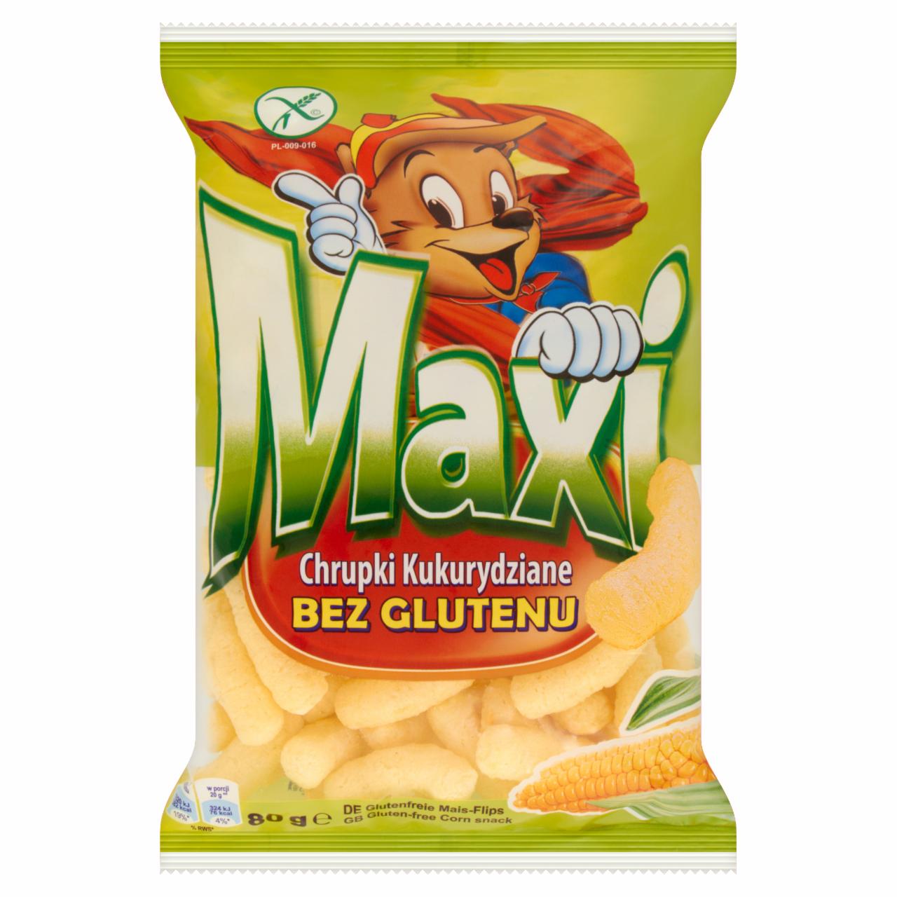 Zdjęcia - Chrupki kukurydziane bez glutenu 80 g Maxi