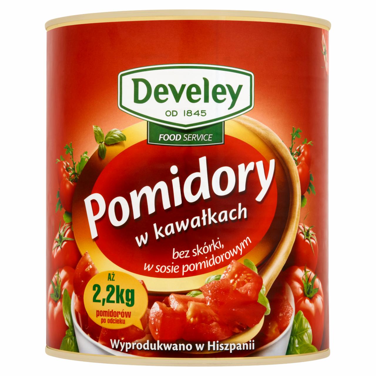 Zdjęcia - Develey Food Service Pomidory w kawałkach bez skórki w sosie pomidorowym 2900 g