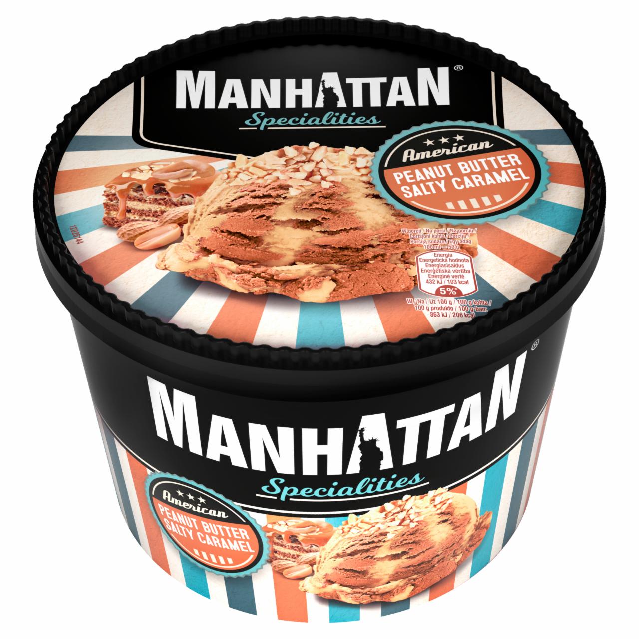 Zdjęcia - Manhattan Specialities Lody z pastą z orzeszków ziemnych i słone lody karmelowe 1400 ml