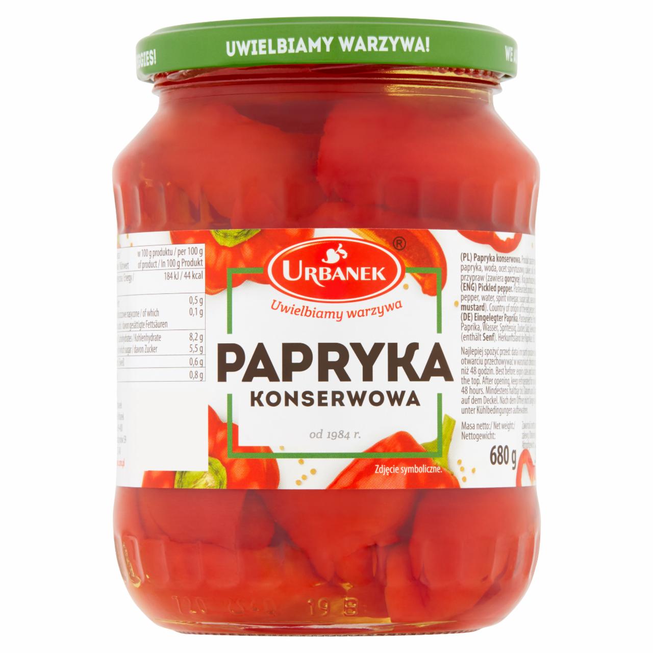 Zdjęcia - Urbanek Papryka konserwowa 680 g