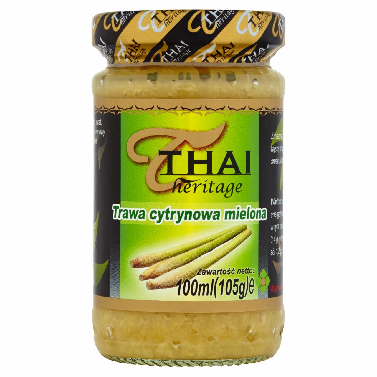 Zdjęcia - Thai Heritage Trawa cytrynowa mielona 105 g