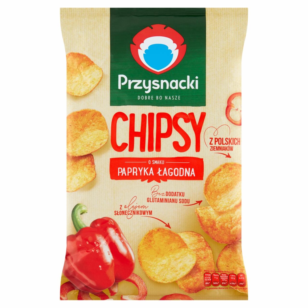 Zdjęcia - Przysnacki Chipsy o smaku papryka łagodna 135 g