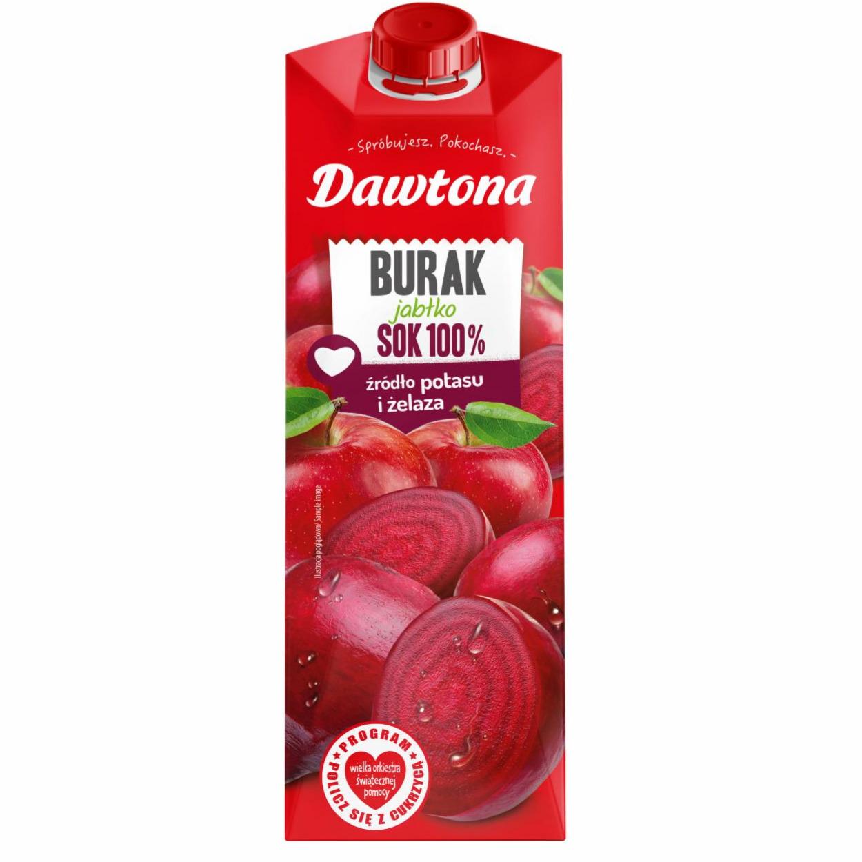 Zdjęcia - Sok 100% burak jabłko Dawtona