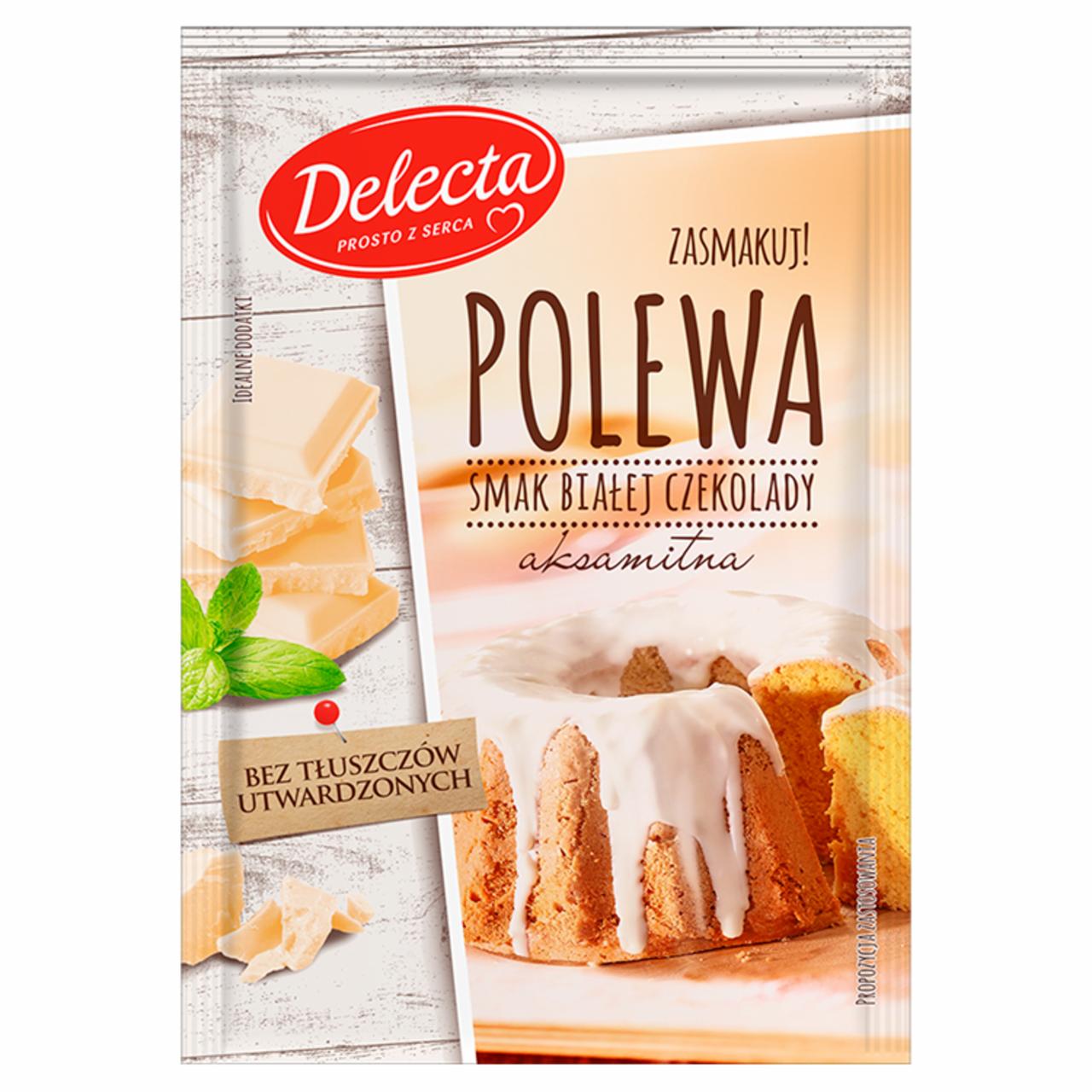 Zdjęcia - Delecta Polewa smak białej czekolady 100 g