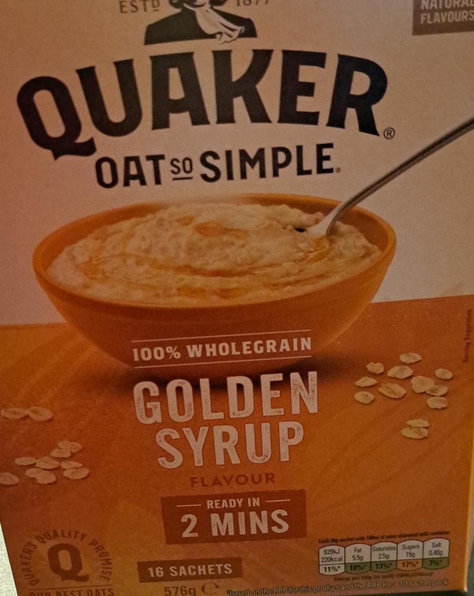 Zdjęcia - Golden syrup Quaker Oats Oat So Simple