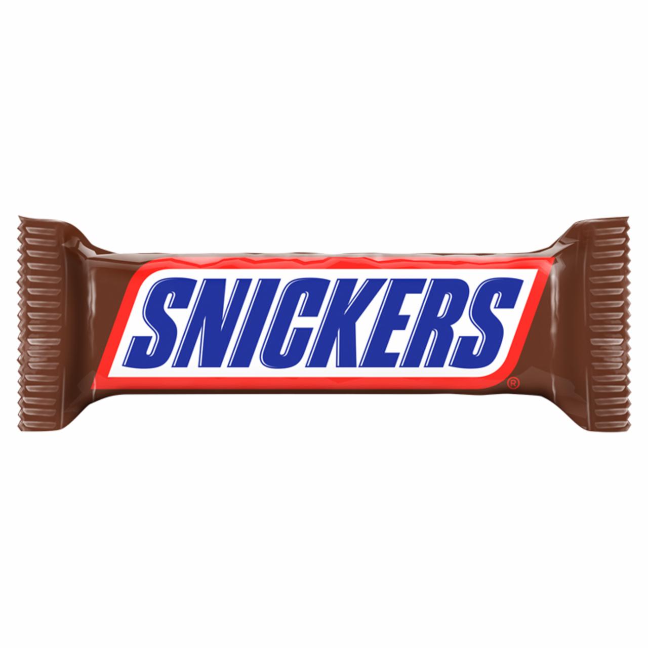 Zdjęcia - Snickers Baton z nadzieniem i orzeszkami ziemnymi w karmelu i czekoladzie 50 g