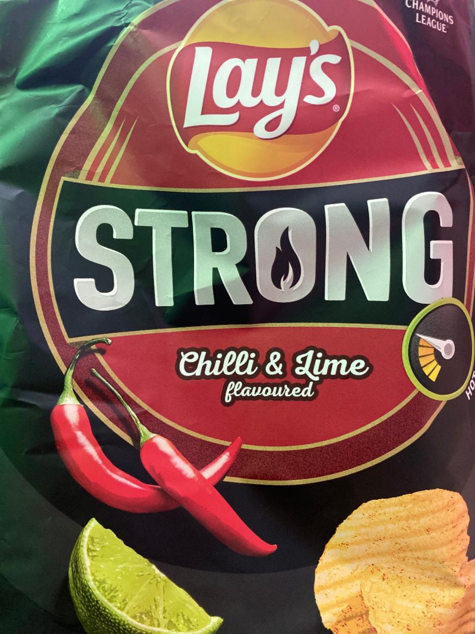 Zdjęcia - Chipsy Strong Chilli & Lime flavoured Lay's