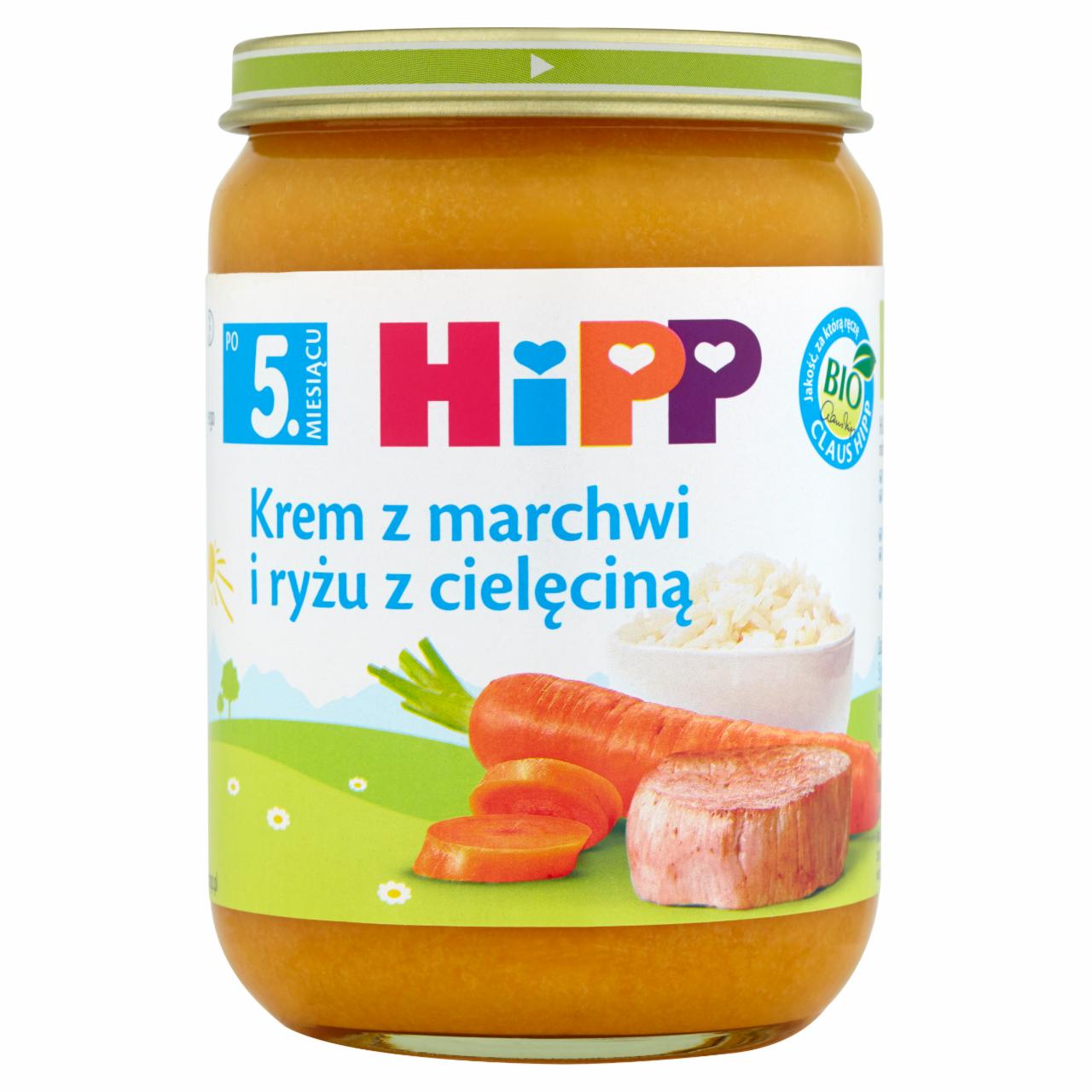 Zdjęcia - HiPP BIO Młoda marchewka z ryżem i cielęciną 190 g