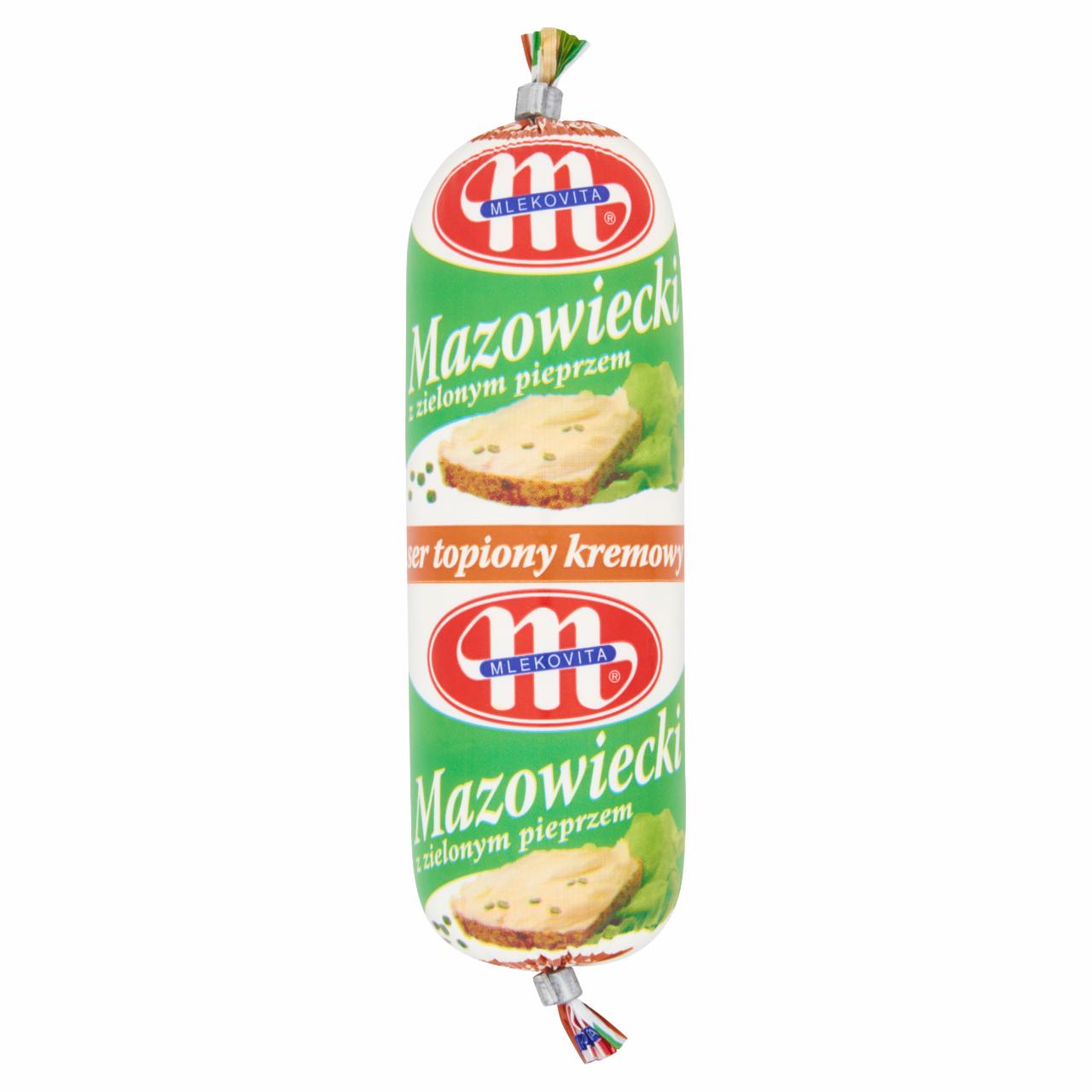 Zdjęcia - Mlekovita Mazowiecki z zielonym pieprzem Ser topiony kremowy 100 g