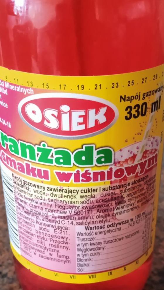 Zdjęcia - oranżadao smaku wiśniowym Osiek