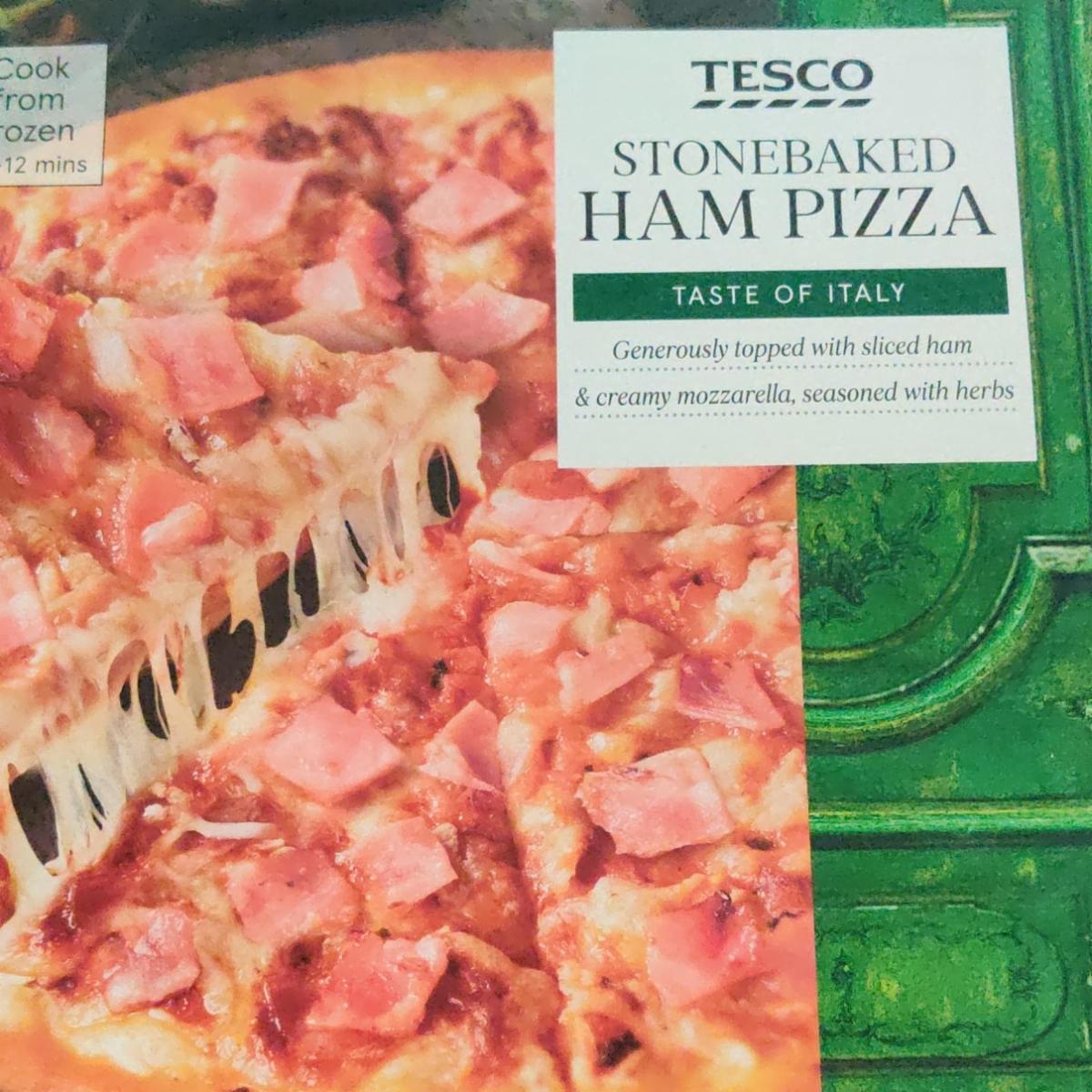 Zdjęcia - Stonebaked pizza ham Tesco