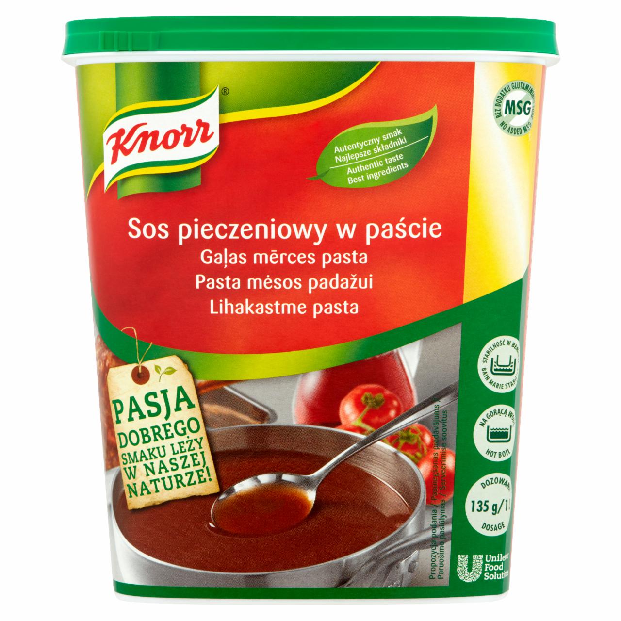 Zdjęcia - Knorr Sos pieczeniowy w paście 1,2 kg