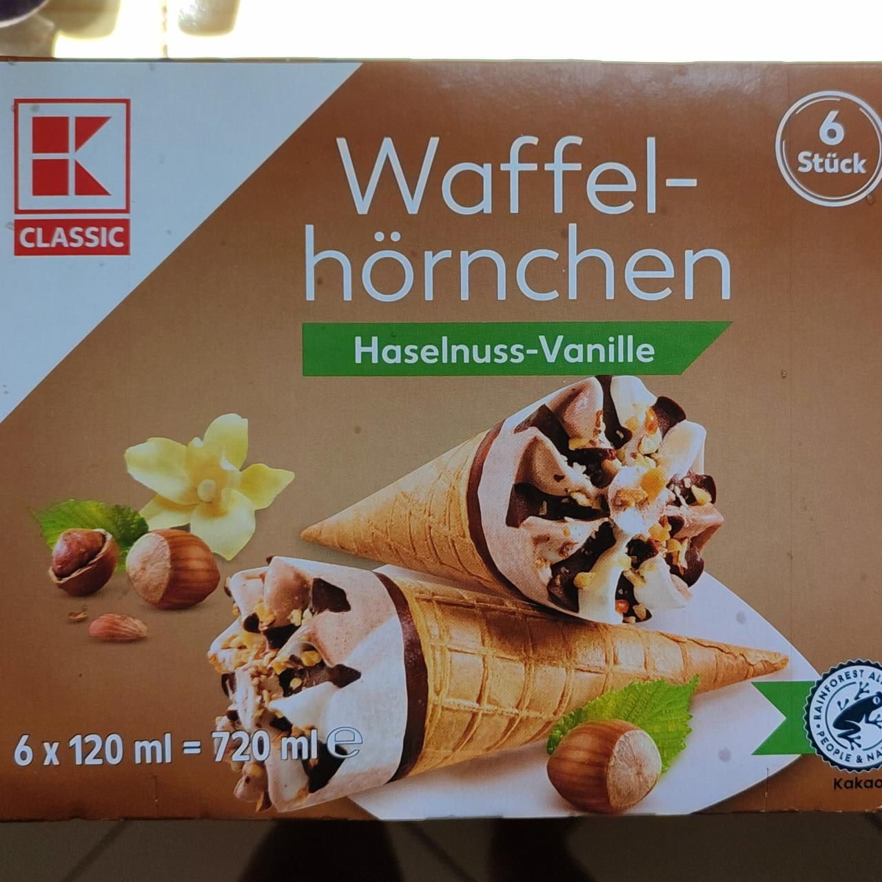 Zdjęcia - Waffel-hörnchen Haselnuss Vanille Kaufland