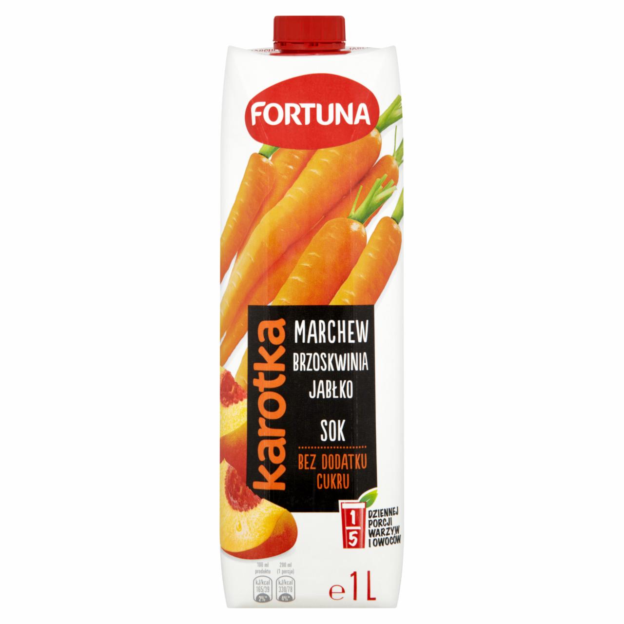 Zdjęcia - Fortuna Karotka Marchew brzoskwinia jabłko Sok 1 l