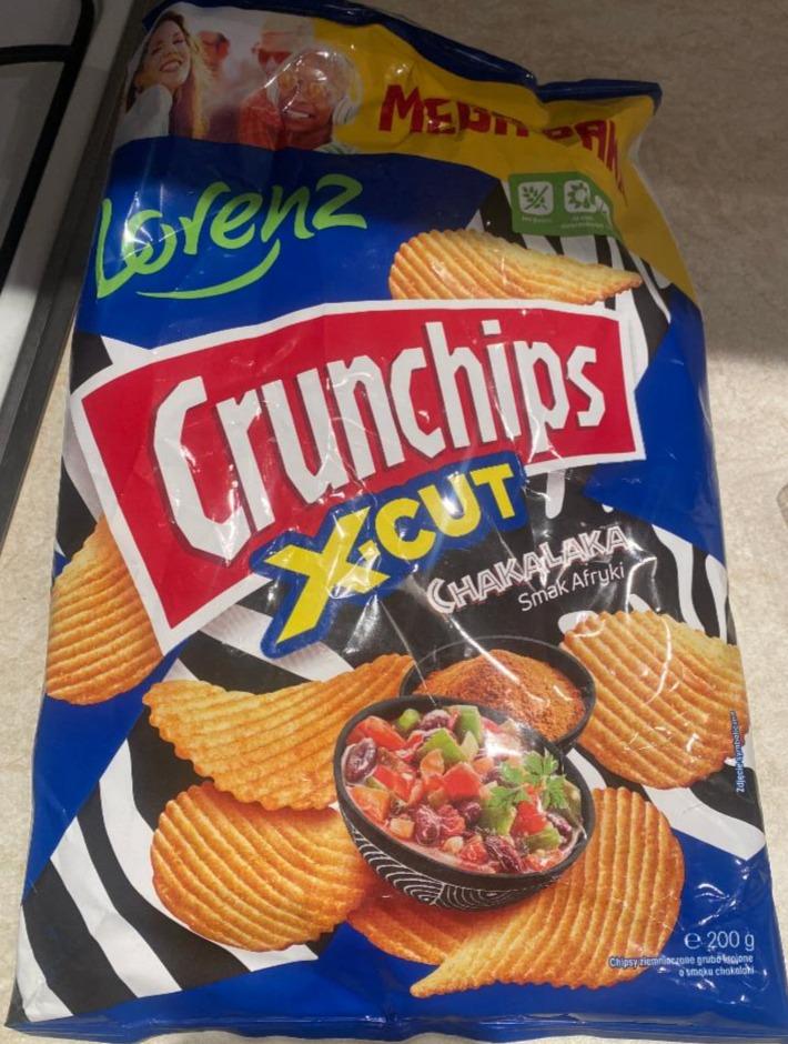 Zdjęcia - Crunchips X-Cut Chipsy ziemniaczane o smaku chakalaka 200 g