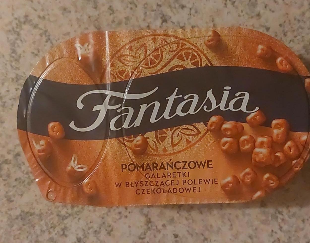 Zdjęcia - Fantasia Jogurt kremowy pomarańczowe galaretki w błyszczącej polewie czekoladowej 105 g