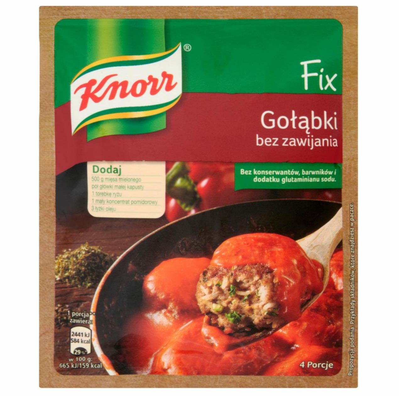 Zdjęcia - Fix gołąbki bez zawijania Knorr