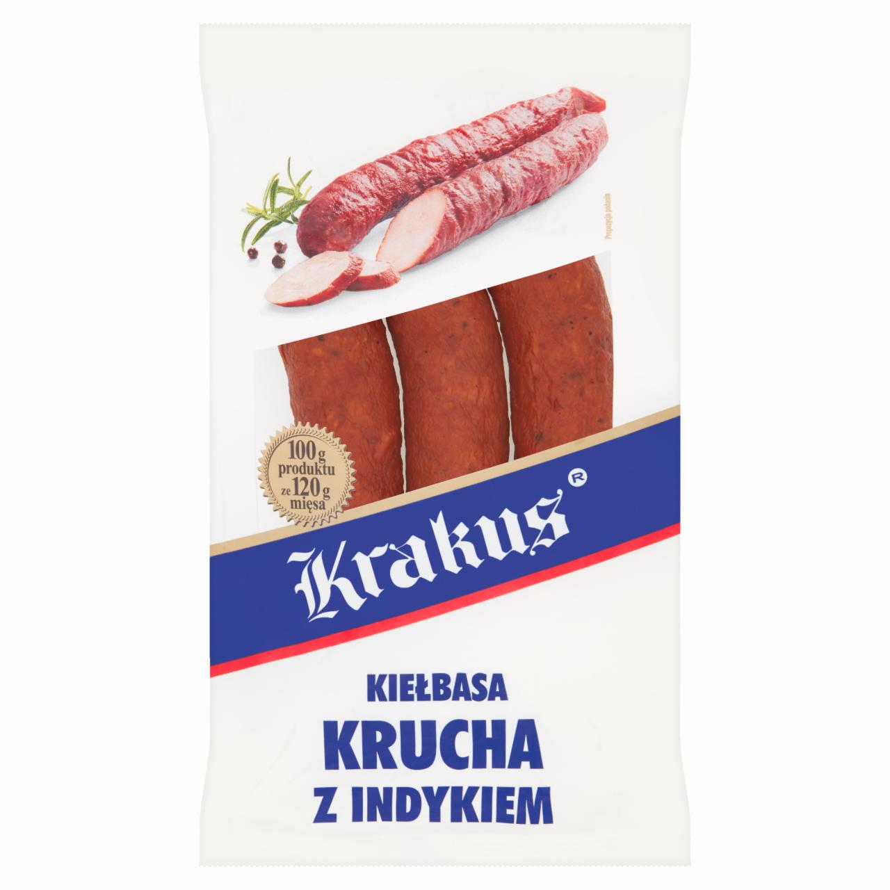 Zdjęcia - Krakus Kiełbasa krucha z indykiem 400 g