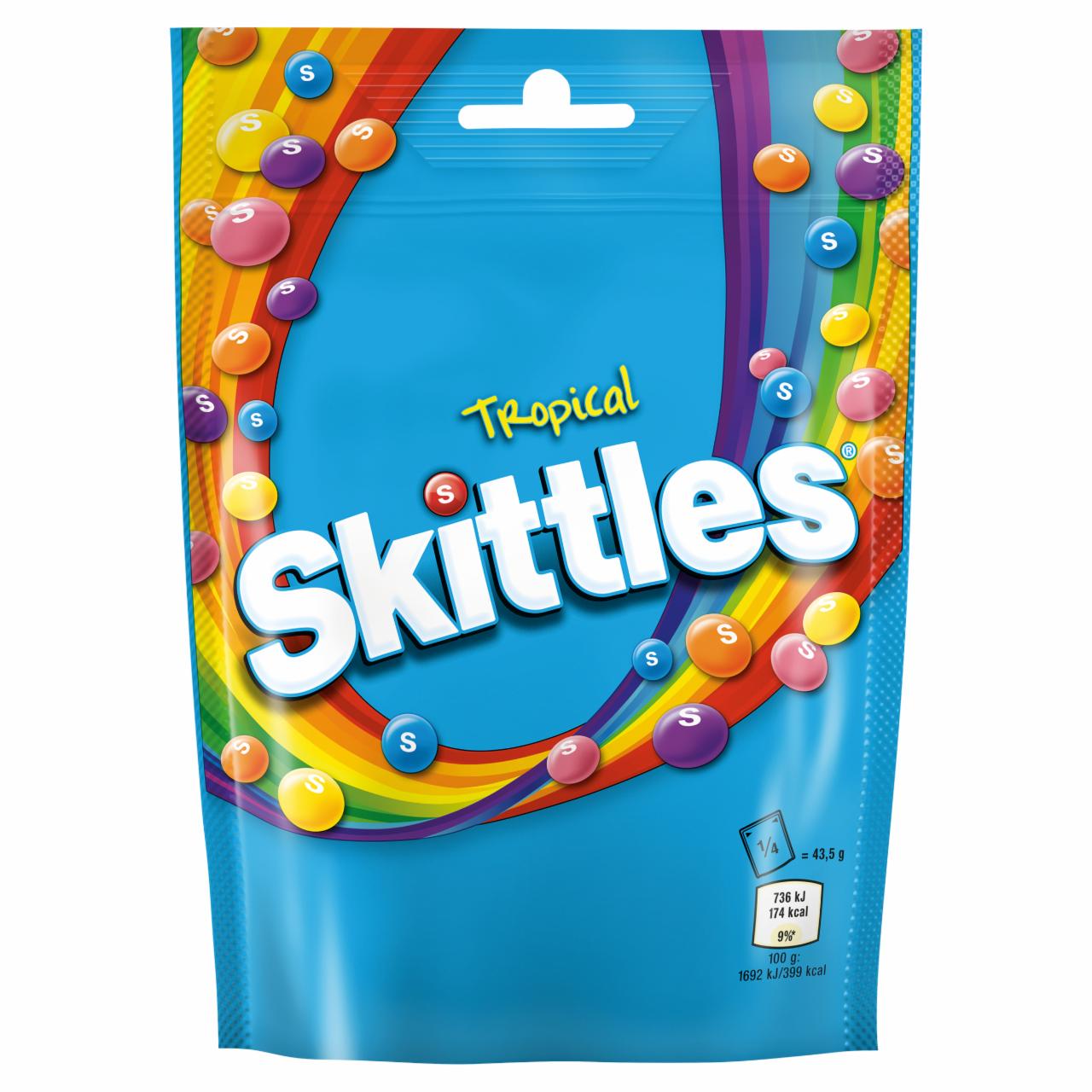 Zdjęcia - Skittles Tropical Cukierki do żucia 174 g