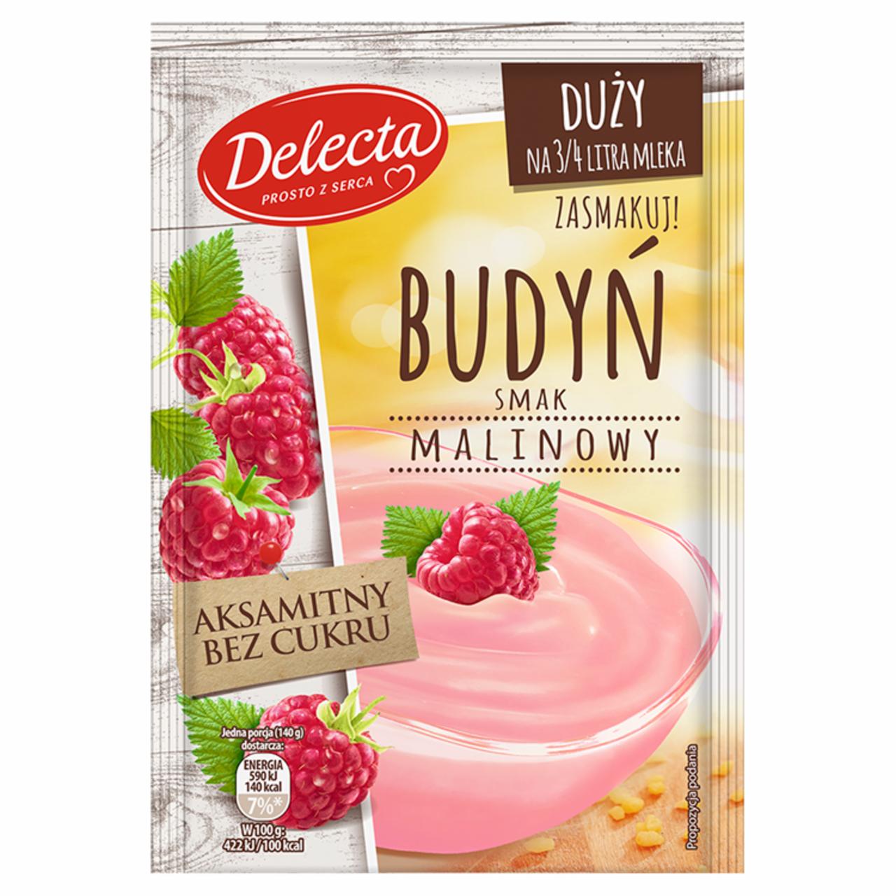 Zdjęcia - Delecta Budyń smak malinowy 64 g